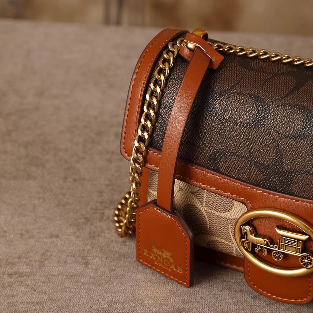 Light Luxury Color Contrast Underarm Shoulder Bag Small Square Crossbody Purse 4