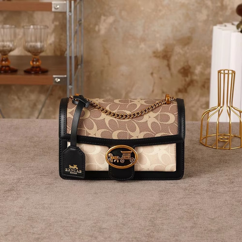 Light Luxury Color Contrast Underarm Shoulder Bag Small Square Crossbody Purse 8