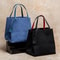 CHCH Large Black Knitted Tote Bag 1063x787x1102in Lightweight Shopping Carryall 1