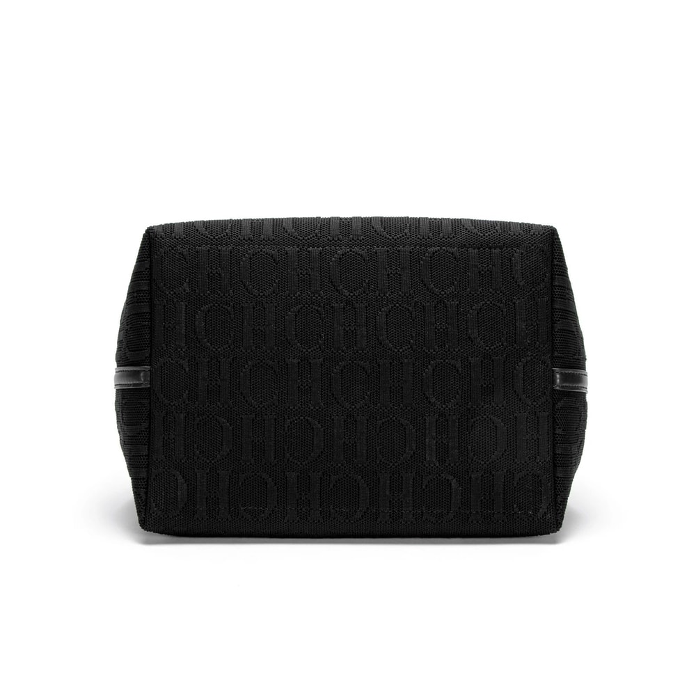 CHCH Large Black Knitted Tote Bag 1063x787x1102in Lightweight Shopping Carryall 3