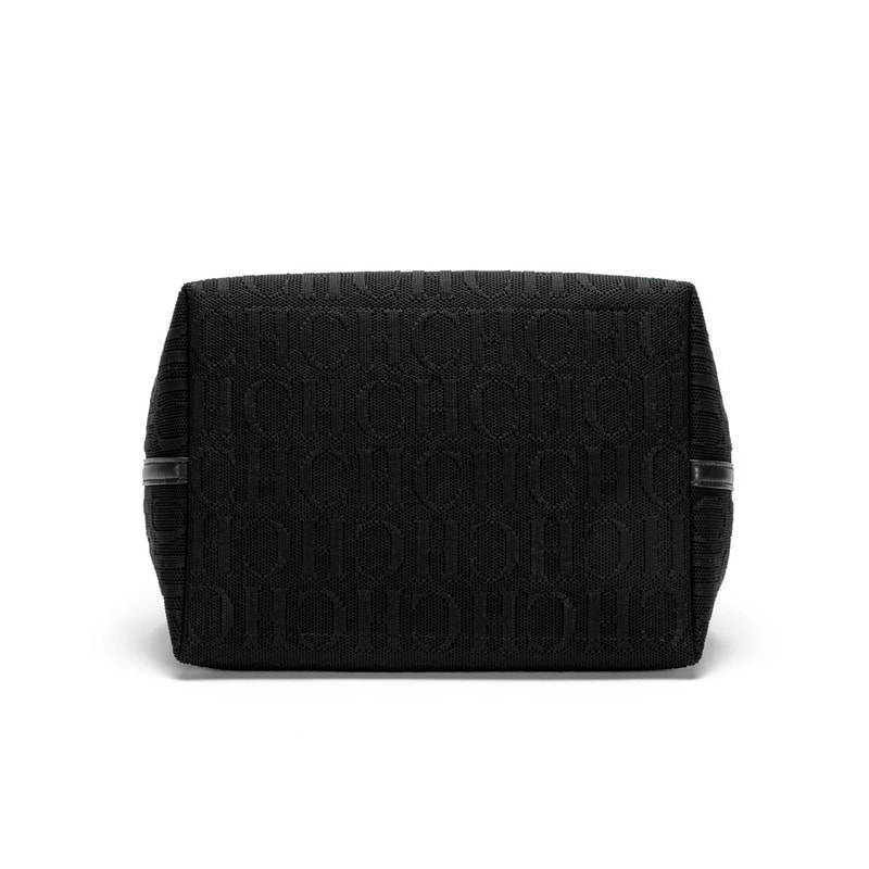 CHCH Large Black Knitted Tote Bag 1063x787x1102in Lightweight Shopping Carryall 3