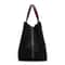 CHCH Large Black Knitted Tote Bag 1063x787x1102in Lightweight Shopping Carryall 5