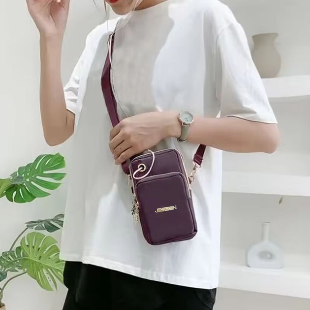 Mini Vertical Crossbody Phone Pouch And Wrist Wallet For Women Practical Everyday Bag 0