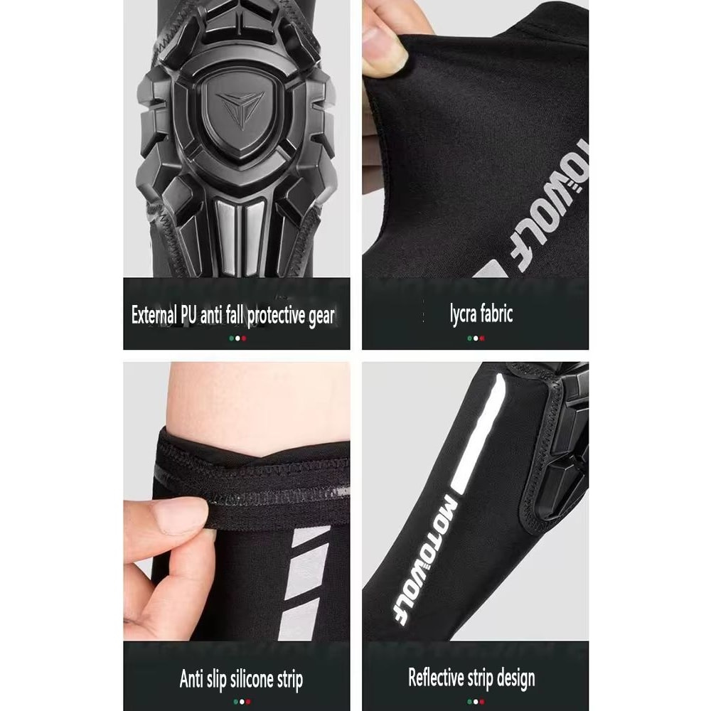 MOTOWOLF Breathable Arm Guard Elbow Pads For Motorcycle And MTB Riding 3