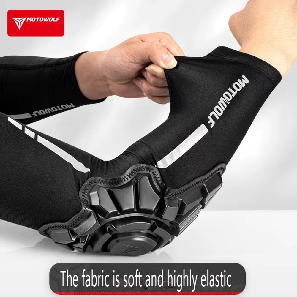 MOTOWOLF Breathable Arm Guard Elbow Pads For Motorcycle And MTB Riding 5