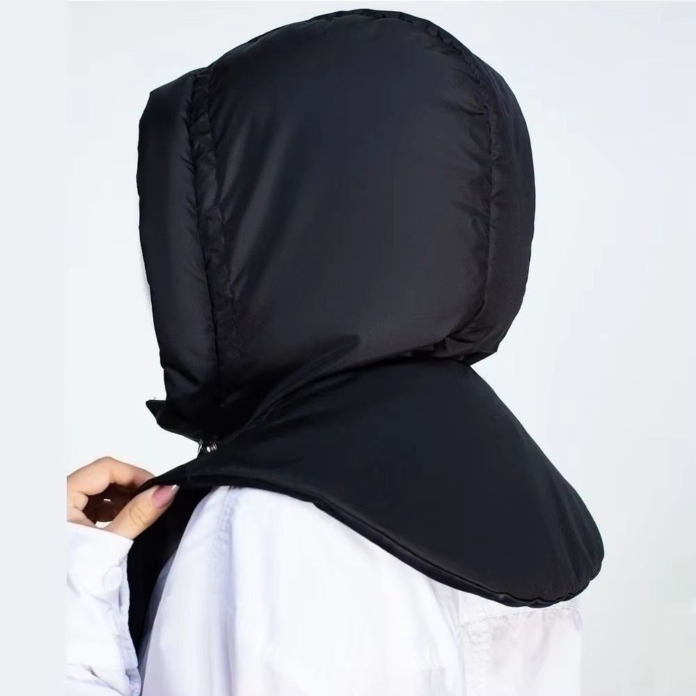 AirLayer Ultralight Down Hooded Womens Balaclava Hat With Removable Neck Cover 3