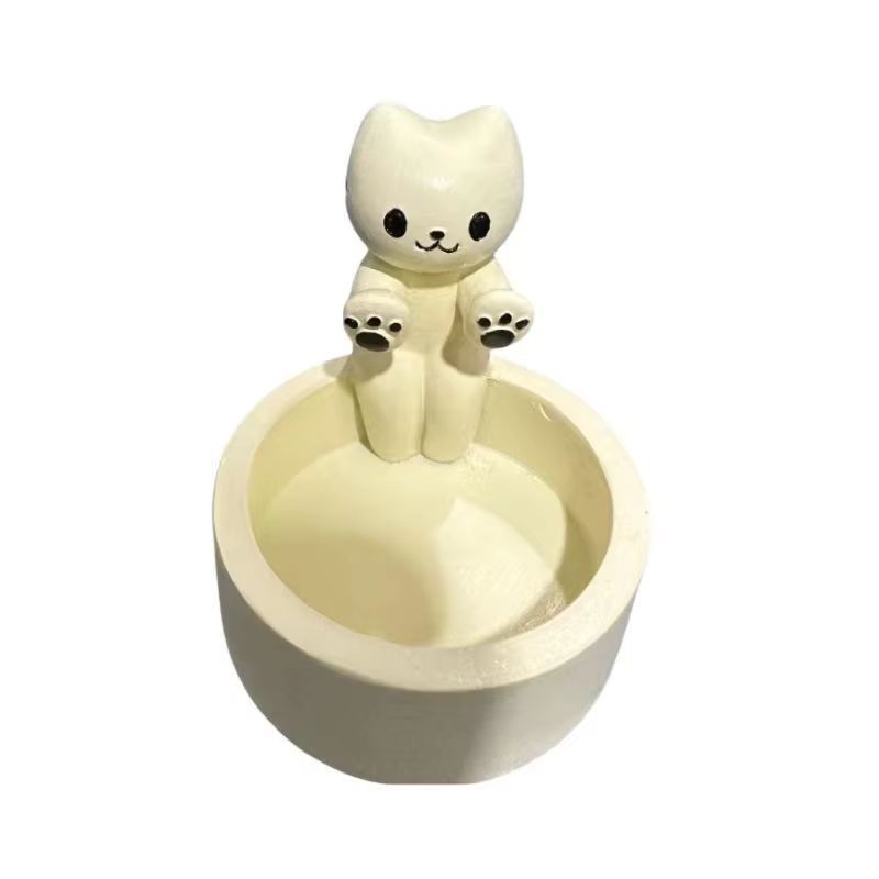 CozyKit Kitten Candle Holder For Taper Candles 6