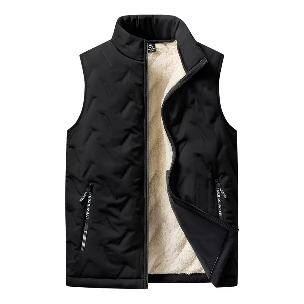 EverWarm Mens Autumn Winter Cotton Vest Jacket With Standing Collar 5