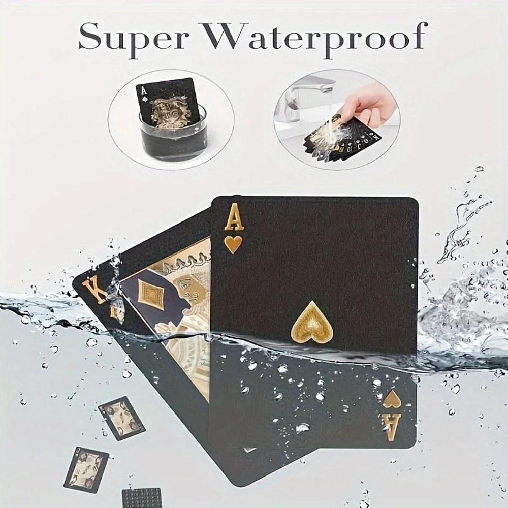 BlackGold Waterproof Playing Cards Deck 2