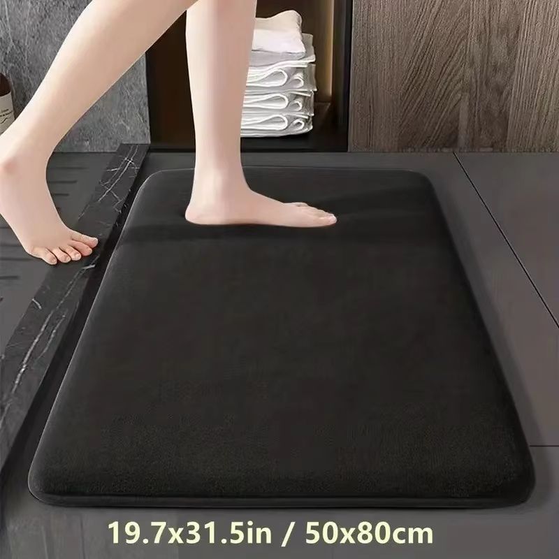 CloudSoft Coral Velvet Non Slip Bath Mat For Bathroom Floor 6