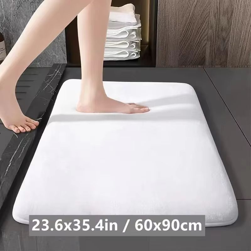 CloudSoft Coral Velvet Non Slip Bath Mat For Bathroom Floor 7