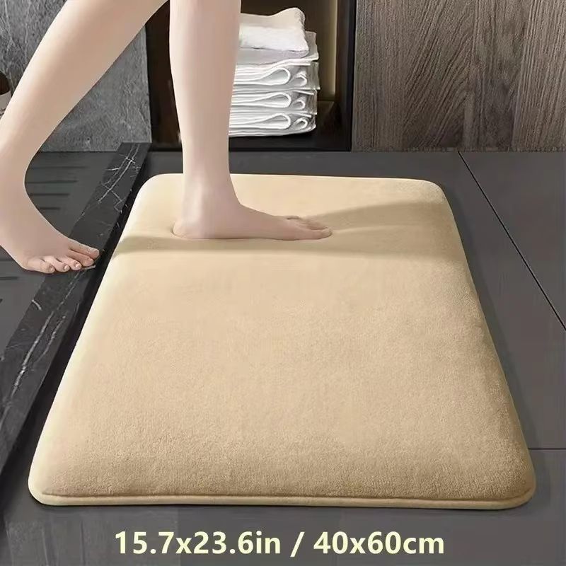 CloudSoft Coral Velvet Non Slip Bath Mat For Bathroom Floor 8
