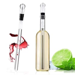 chillpro stainless steel ice wine chiller with rapid iceless wine cooler stick