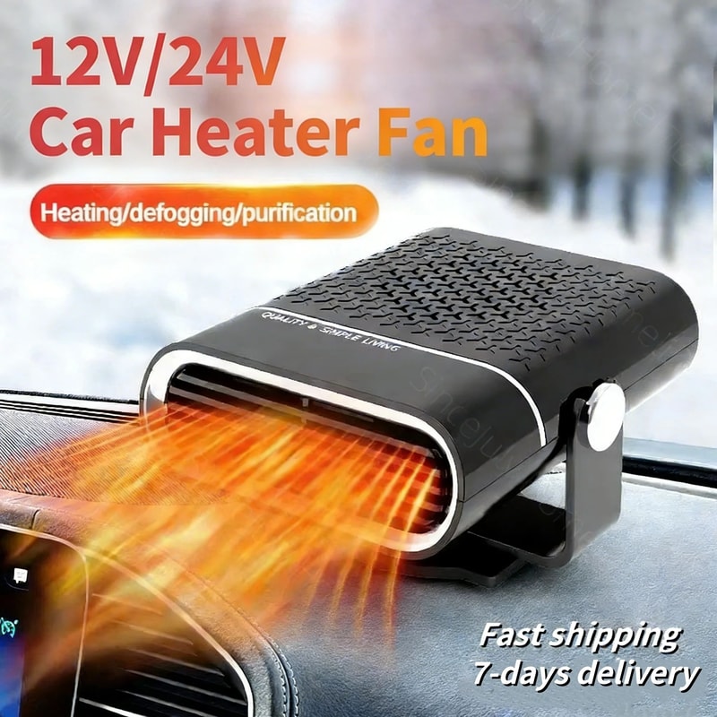 DriveWarm 12V24V Portable Car Heater And Windshield Defogger 0