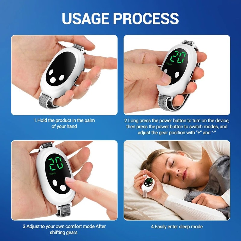 PulseCalm Microcurrent Palm Sleep Aid Device 4