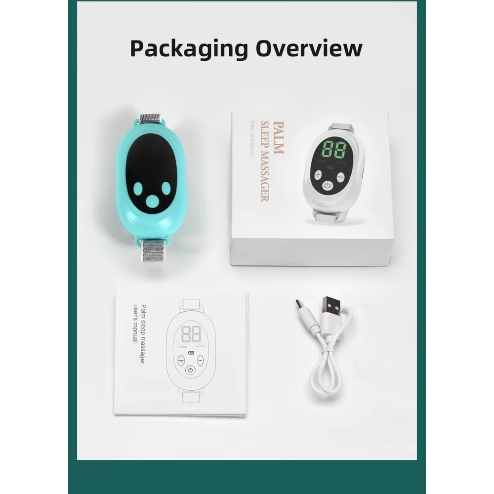 PulseCalm Microcurrent Palm Sleep Aid Device 6