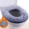 Ultra Soft Plush Toilet Seat Cover Cushion Washable O Shape Bathroom Warmer 0
