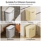 PressType Wall Mounted Trash Can 1216L With Lid For Bathroom And Kitchen 5
