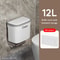 PressType Wall Mounted Trash Can 1216L With Lid For Bathroom And Kitchen 6