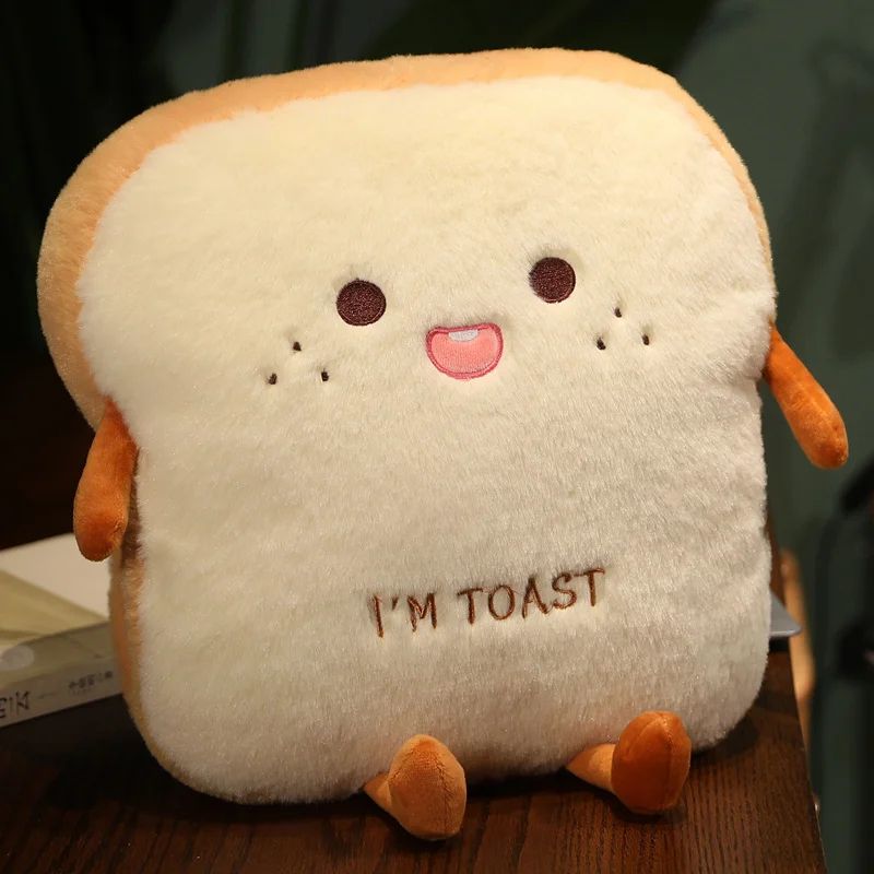 Soft Plush Bread Pillow 138in Toast Simulation Cushion Cute Home Decor Gift 4