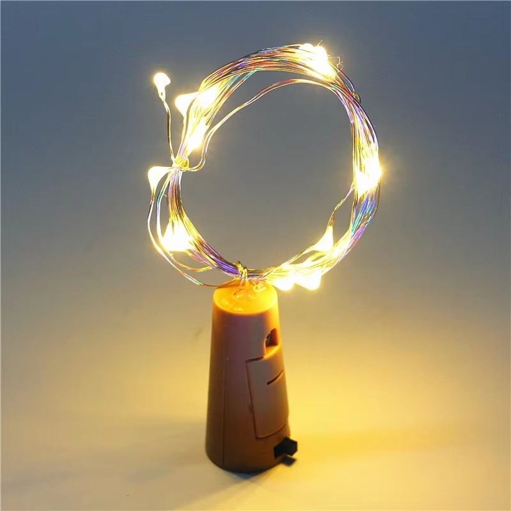 LED Bottle Cork String Lights 656ft Wine Bottle Fairy Lights Holiday Decor 6