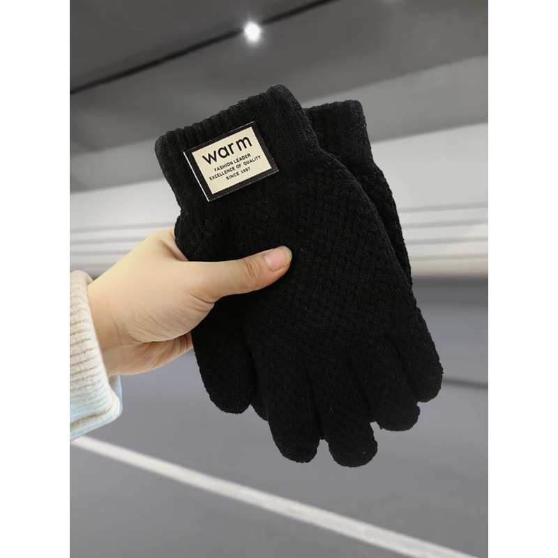 Warm FleeceLined Touchscreen Cotton Winter Gloves For Men Women Cycling Outdoor Use 2