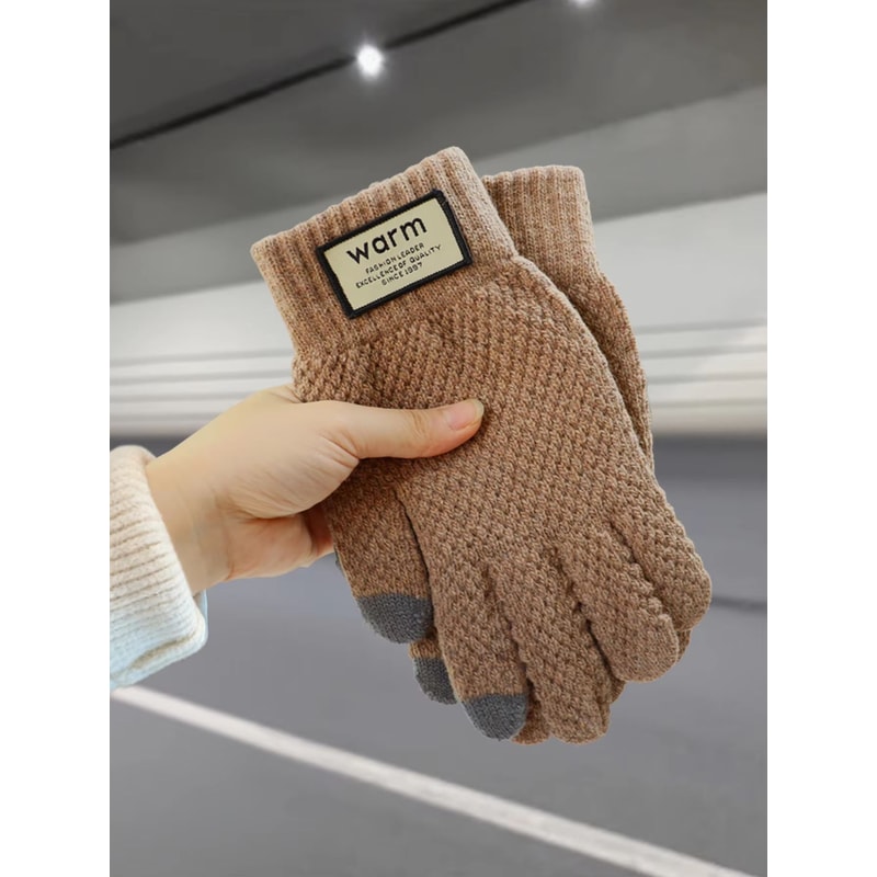 Warm FleeceLined Touchscreen Cotton Winter Gloves For Men Women Cycling Outdoor Use 3