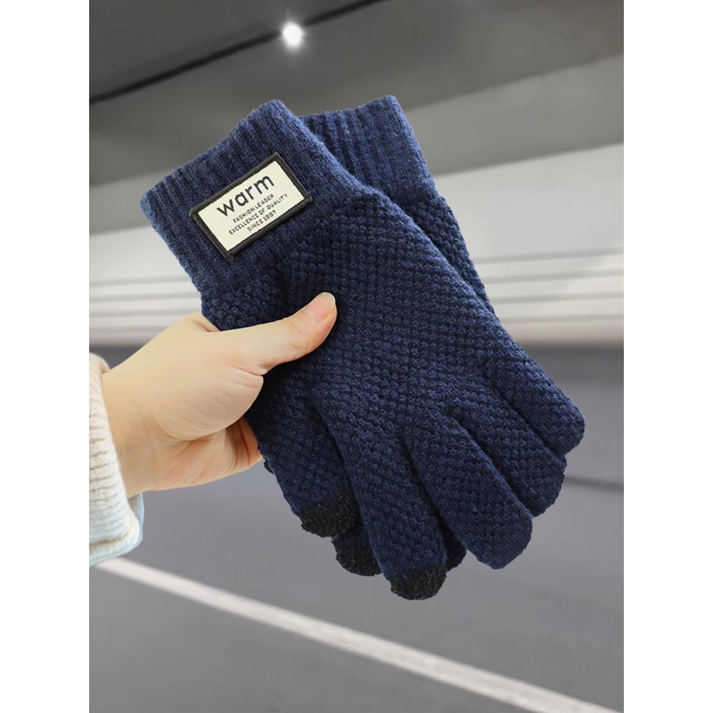 Warm FleeceLined Touchscreen Cotton Winter Gloves For Men Women Cycling Outdoor Use 5