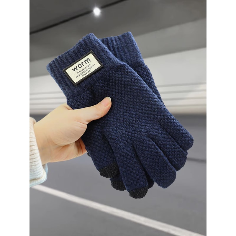 Warm FleeceLined Touchscreen Cotton Winter Gloves For Men Women Cycling Outdoor Use 5