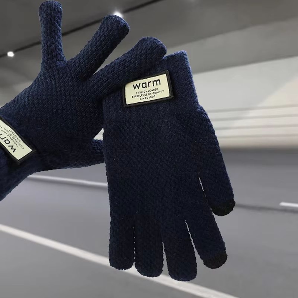 Warm FleeceLined Touchscreen Cotton Winter Gloves For Men Women Cycling Outdoor Use 6