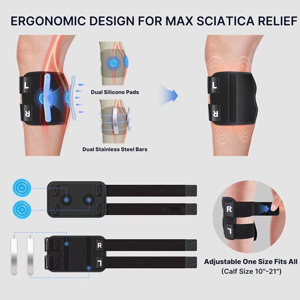 Adjustable Sciatica Pain Relief Brace With Dual Pressure Pads Targeted Compression 2