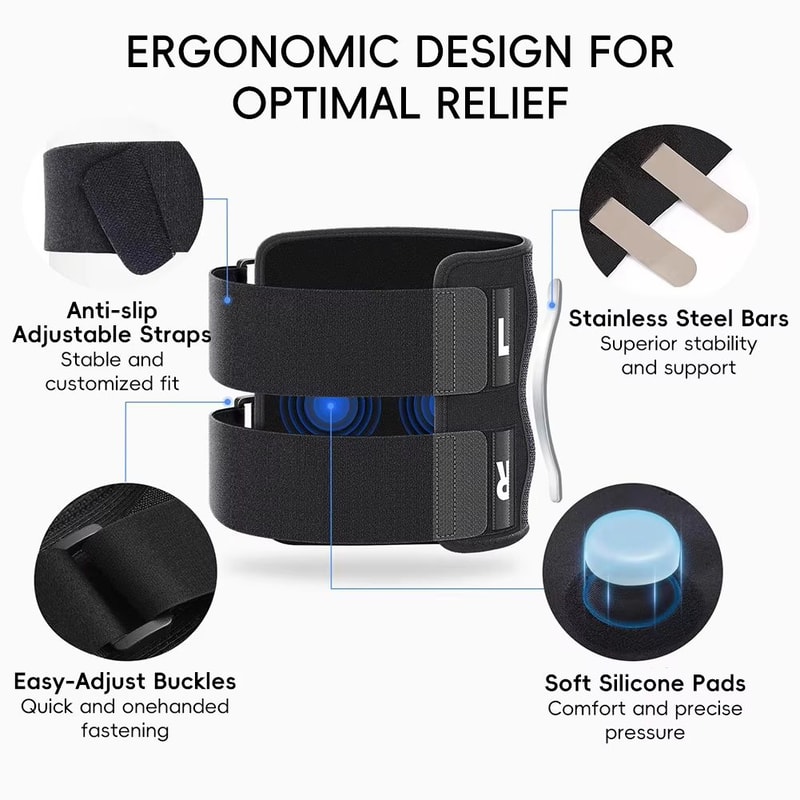 Adjustable Sciatica Pain Relief Brace With Dual Pressure Pads Targeted Compression 4