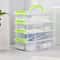 4Layer Transparent Plastic Storage Box With Partitioned Drawers And Portable Design 2