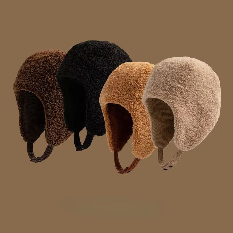 Reversible Thick Wool Beanie Hat For Autumn And Winter Outdoor Warmth 5