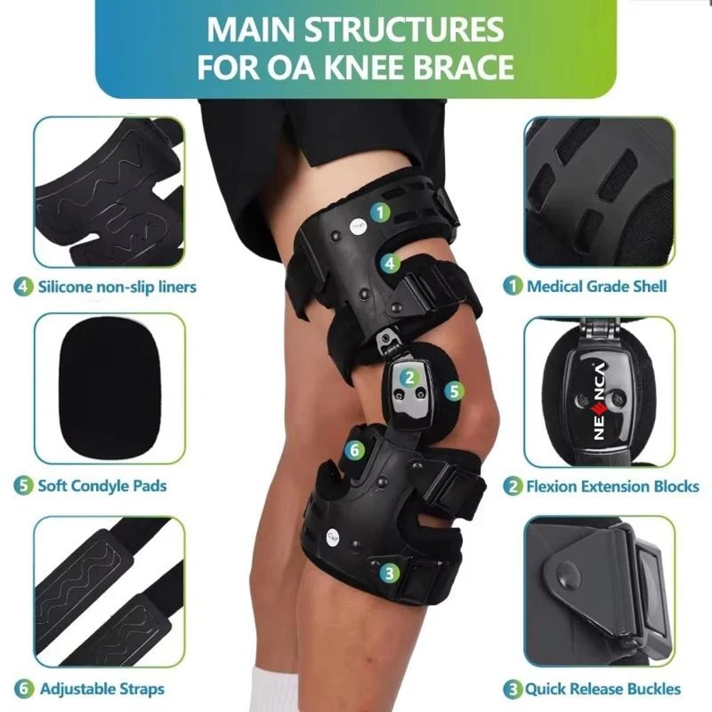 NEENCA OA Unloader Knee Brace For Pain Relief Targeted Joint Support 2