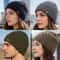 Unisex Plush Fur Lined Knitted Winter Beanie Hat For Men And Women 5