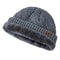 Unisex Plush Fur Lined Knitted Winter Beanie Hat For Men And Women 6