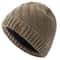 Unisex Plush Fur Lined Knitted Winter Beanie Hat For Men And Women 7