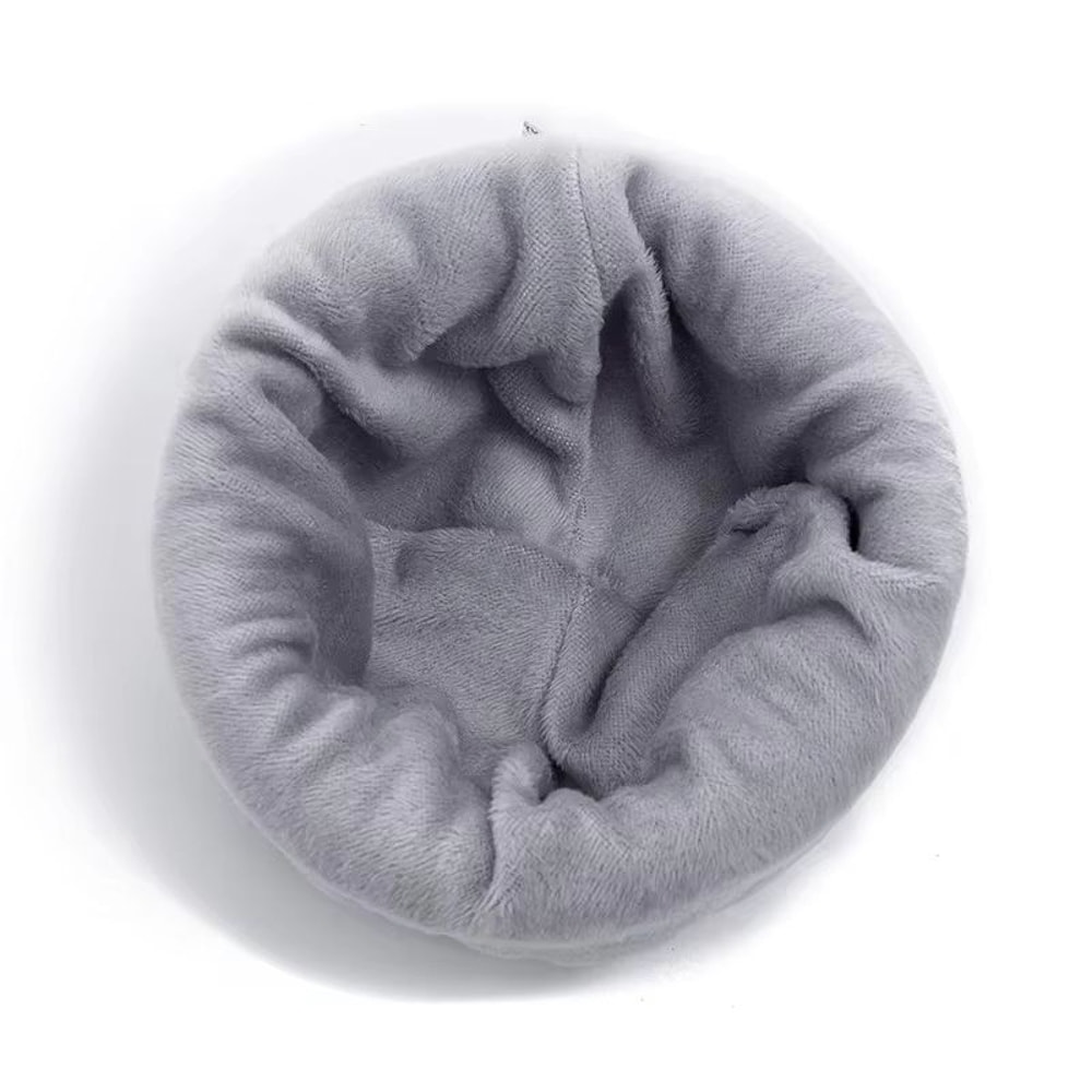 Unisex Plush Fleece Lined Knitted Winter Beanie Hat For Outdoor Cold Weather 4