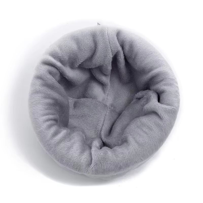 Unisex Plush Fleece Lined Knitted Winter Beanie Hat For Outdoor Cold Weather 4