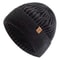Unisex Plush Fur Lined Knitted Winter Beanie Hat For Outdoor Cold Weather 10