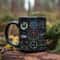 Spaceship Combat Aircraft Instrument Panel Black Ceramic Coffee Mug For Dads And Aviation Fans 4