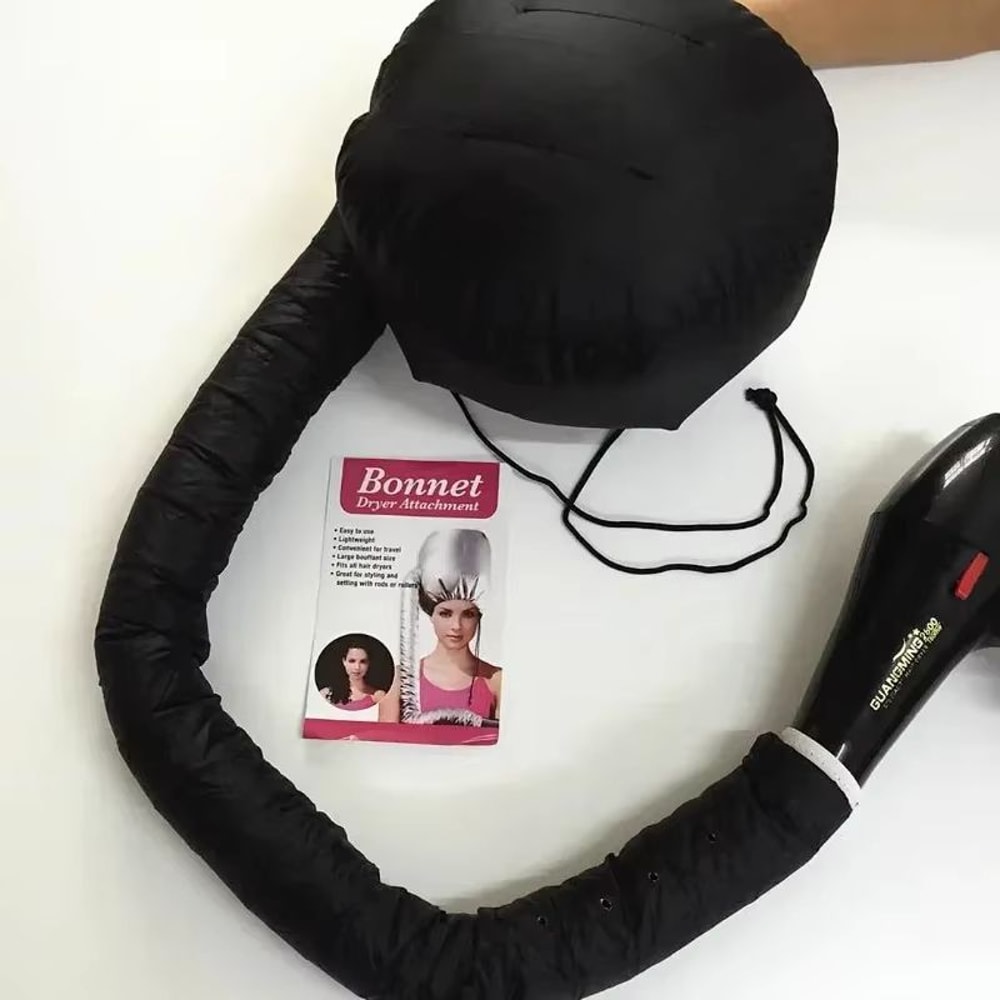 Adjustable Bonnet Hair Dryer Attachment With Deep Conditioning Cap For Curly And Textured Hair 6