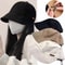 Foldable Womens Wide Brim Summer Sunhat Outdoor Beach Cotton Cap 1