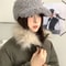 Korean Style Plush Warm Autumn Winter Womens Baseball Cap 1