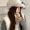 Korean Style Plush Warm Autumn Winter Womens Baseball Cap 2