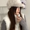 Korean Style Plush Warm Autumn Winter Womens Baseball Cap 2