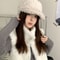 Korean Style Plush Warm Autumn Winter Womens Baseball Cap 3
