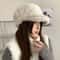 Korean Style Plush Warm Autumn Winter Womens Baseball Cap 6