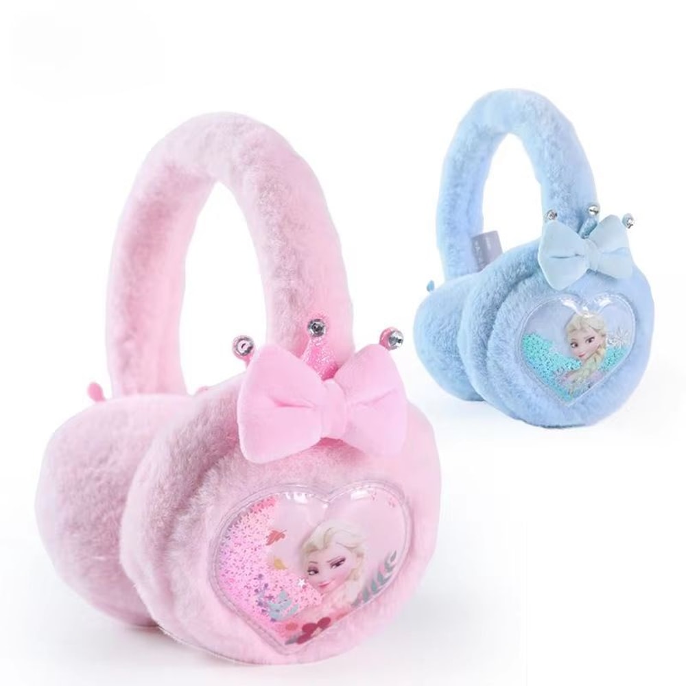 Hasbro Elsa Plush Earmuffs For Kids Thick Warm Cartoon Ear Warmers 1
